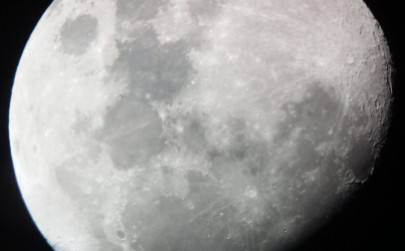 ~ the moon through the telescope on our sky safari ~